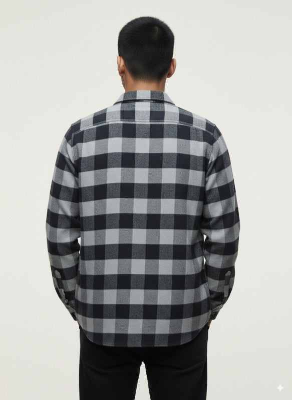 Flannel Long Sleeve Buffalo Plaid Shirt