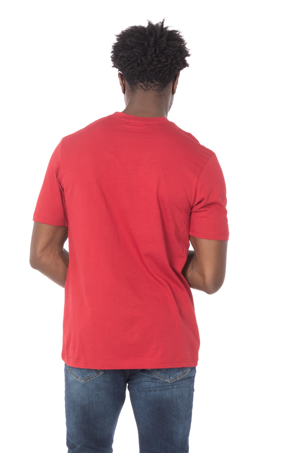 Solid Maroon Stripe Cotton T-Shirt