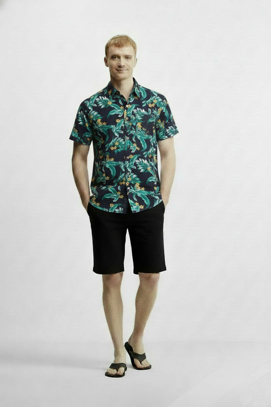 Men's Printed Woven Cotton Shirt
