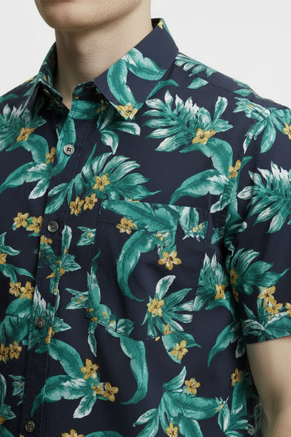 Men's Printed Woven Cotton Shirt