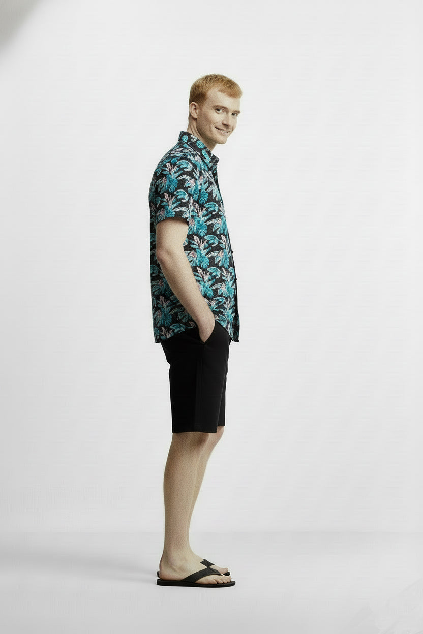 Men's Printed Woven Cotton Shirt