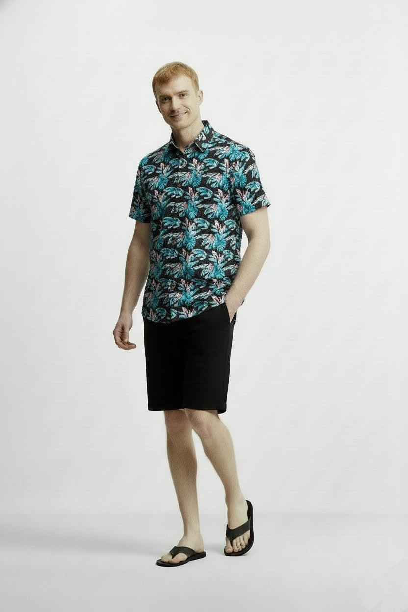 Men's Printed Woven Cotton Shirt