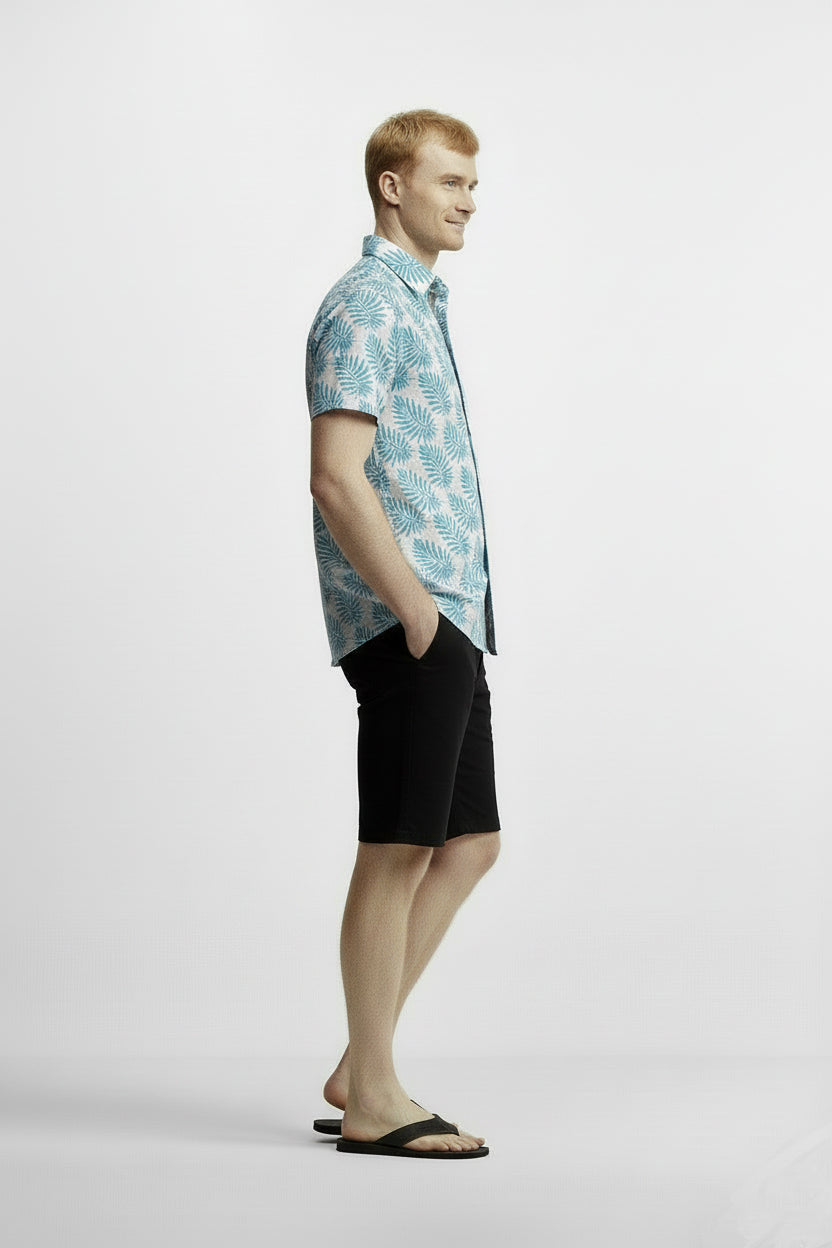 Men's Printed Woven Cotton Shirt