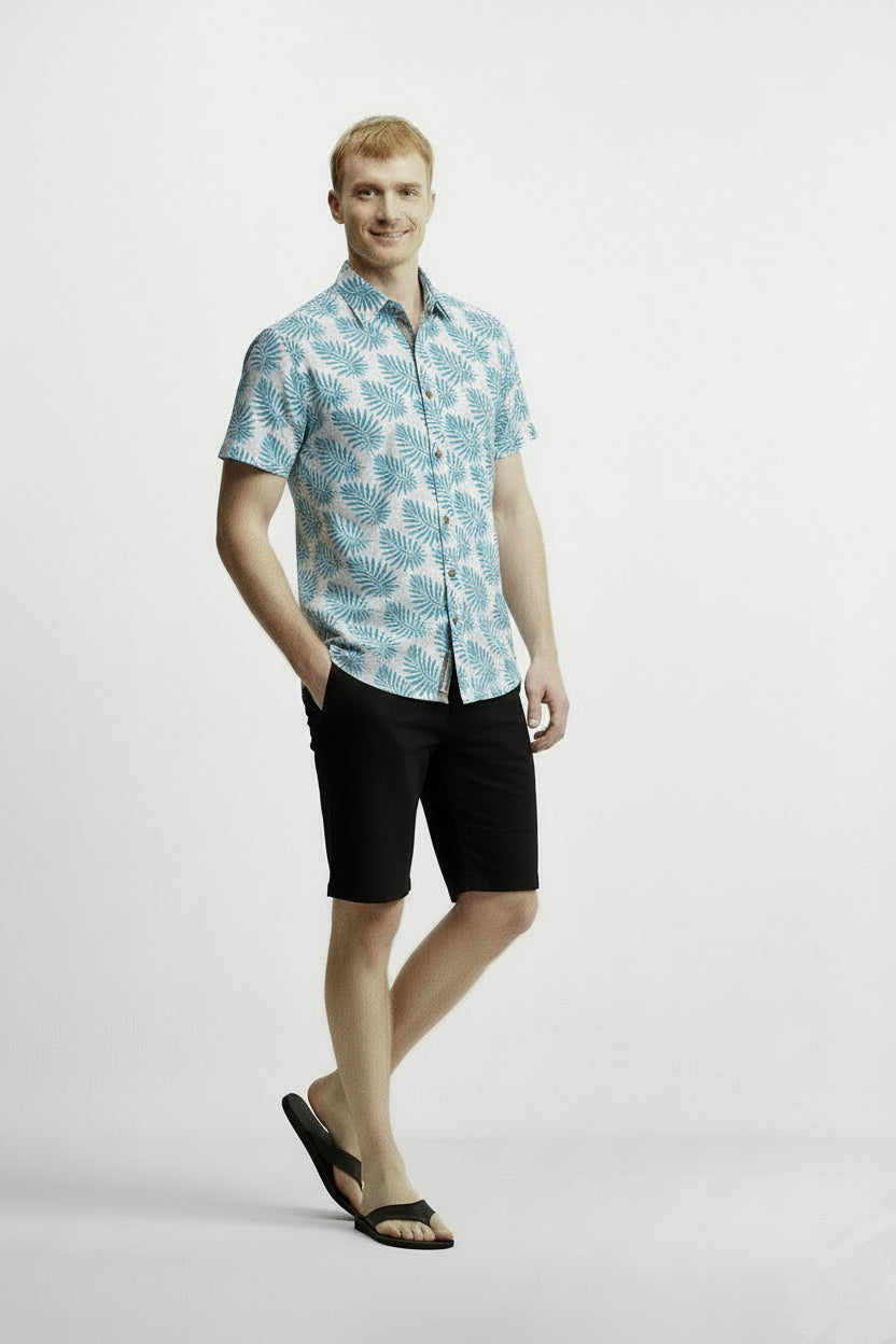 Men's Printed Woven Cotton Shirt
