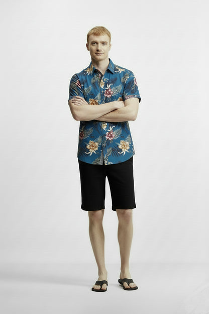Men's Printed Woven Cotton Shirt