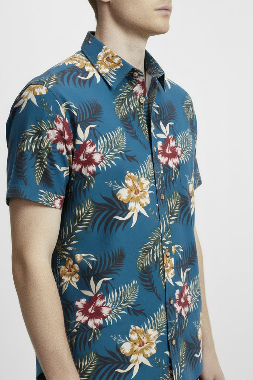 Men's Printed Woven Cotton Shirt