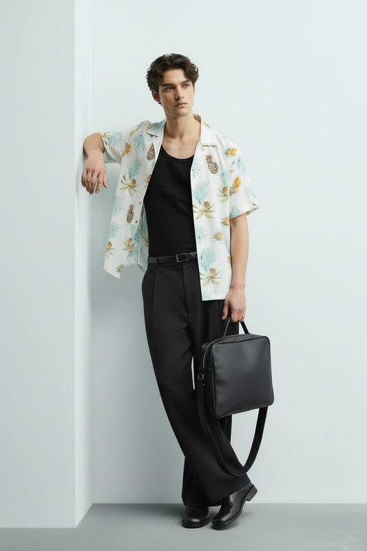 Men's Printed Woven Cotton Shirt