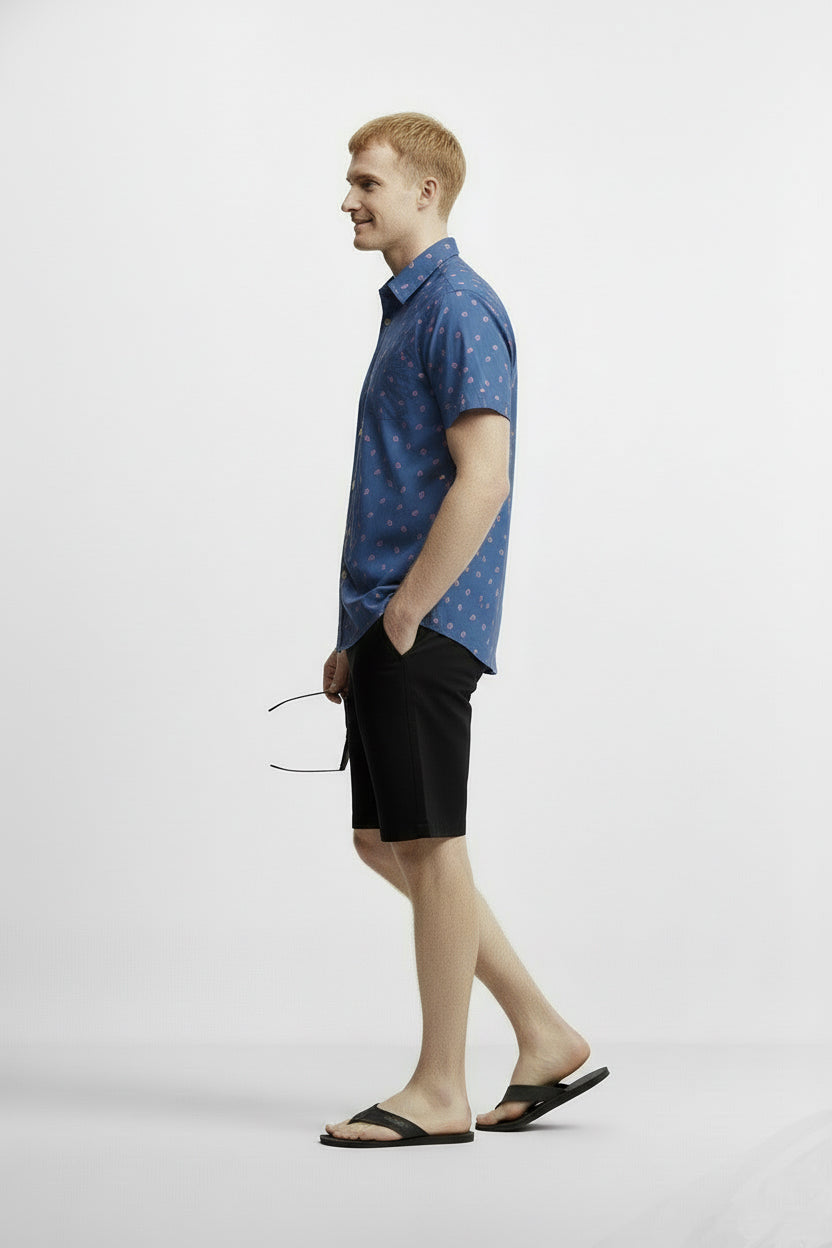 Men's Printed Woven Cotton Shirt