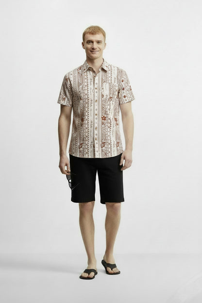 Men's Printed Woven Cotton Shirt