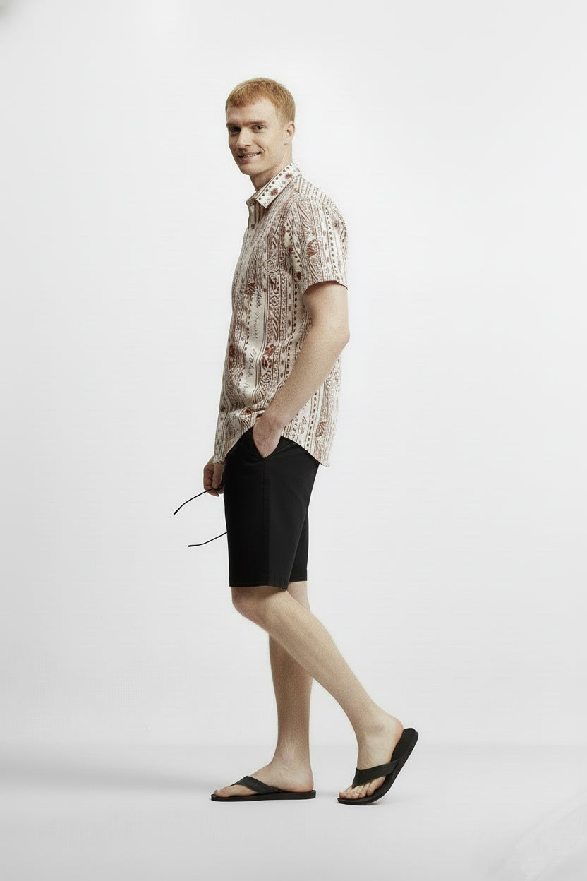 Men's Printed Woven Cotton Shirt