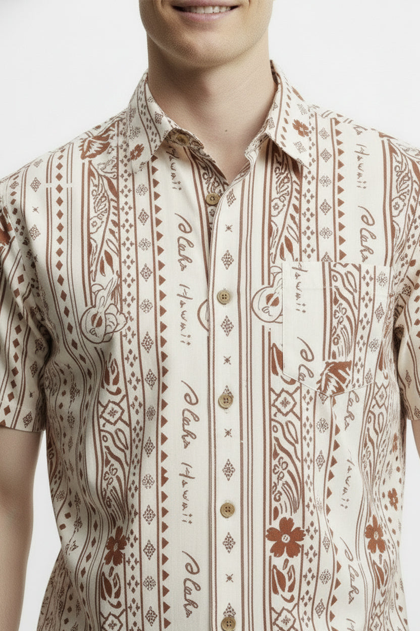 Men's Printed Woven Cotton Shirt