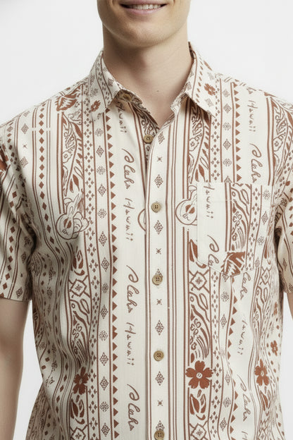 Men's Printed Woven Cotton Shirt
