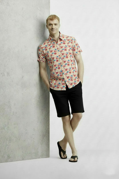 Men's Printed Woven Cotton Shirt