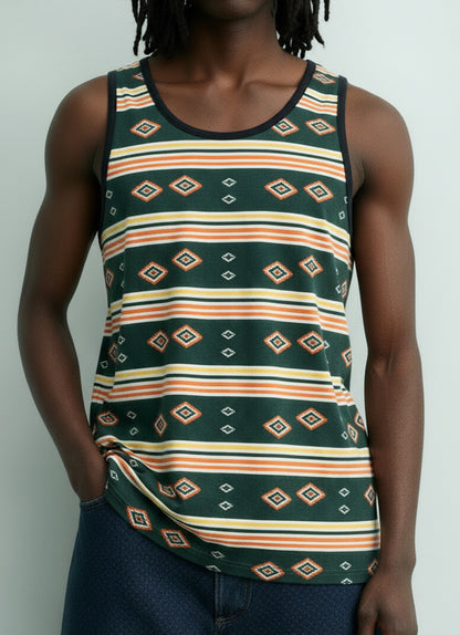 Aztec Print Tank Top