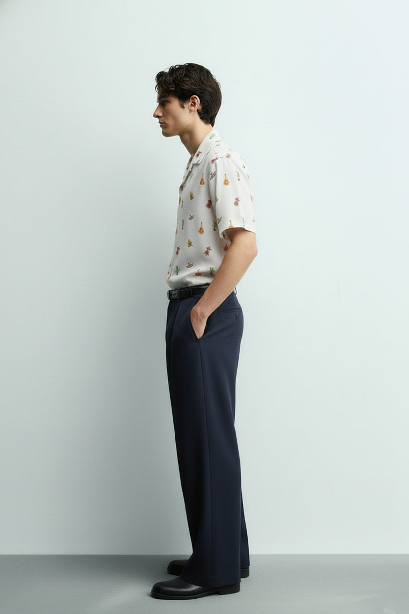 Men's Printed Woven Cotton Shirt