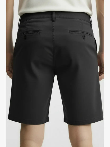 Men's Chino Twill Stretch Shorts #Black