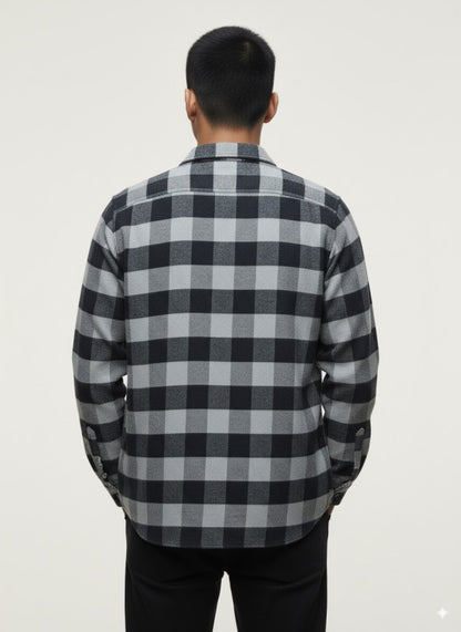 Flannel Long Sleeve Buffalo Plaid Shirt