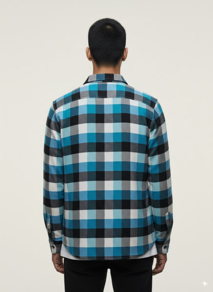 Flannel Long Sleeve Buffalo Plaid Shirt