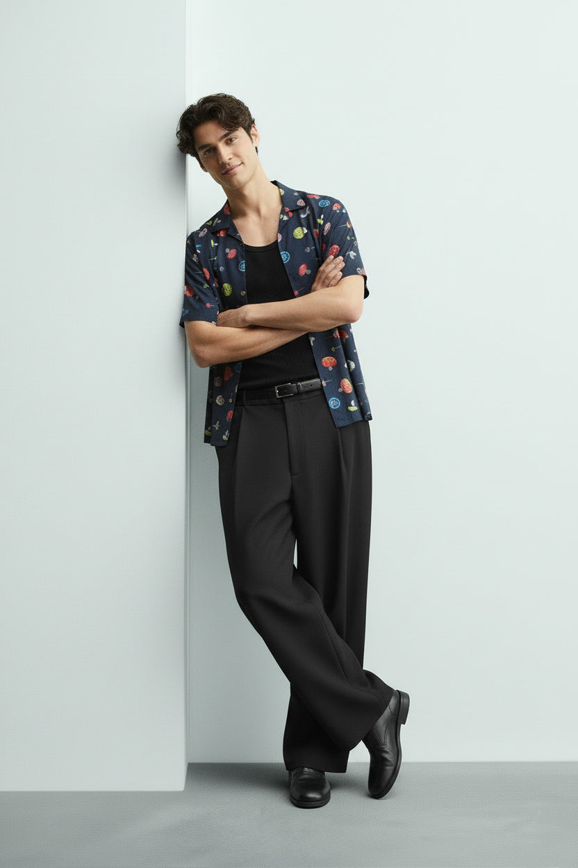 Men's Printed Woven Cotton Shirt