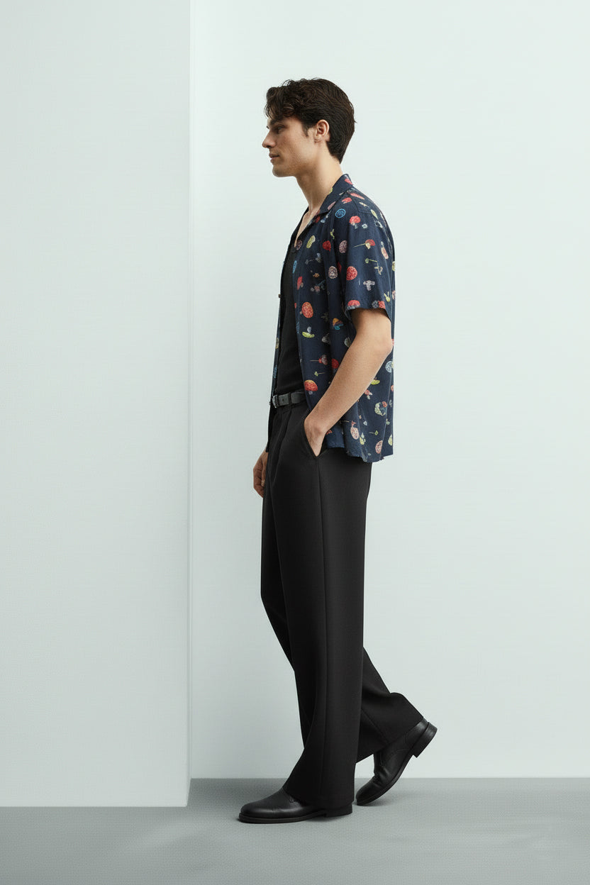 Men's Printed Woven Cotton Shirt