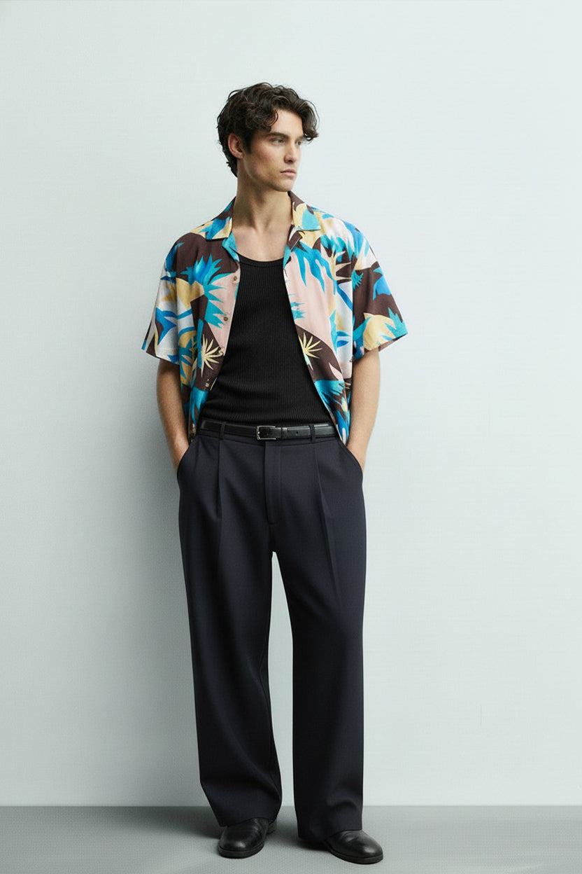 Men's Printed Woven Cotton Shirt