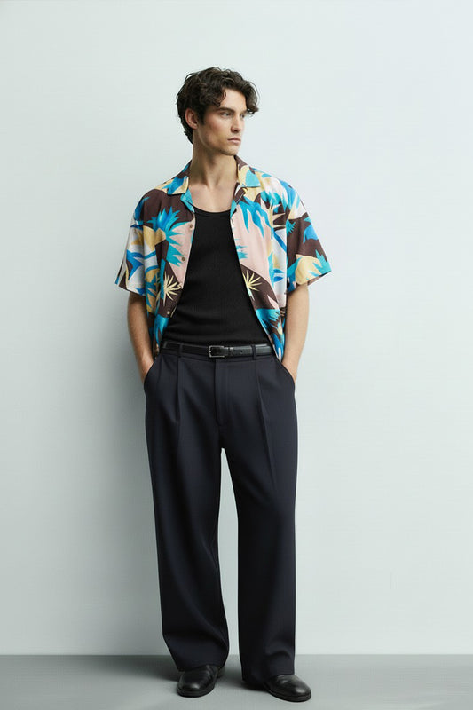 Men's Printed Woven Cotton Shirt