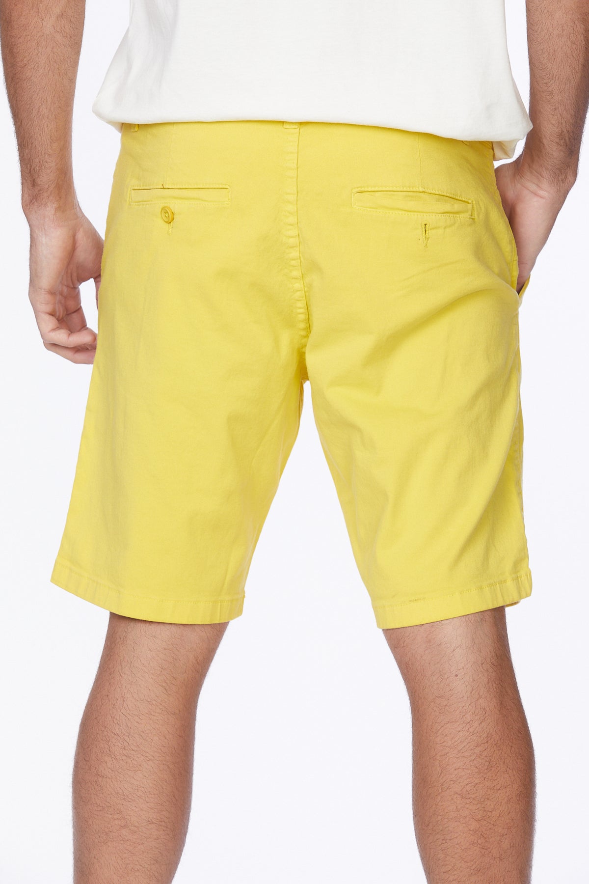 Men's Chino Twill Stretch Shorts #Yellow