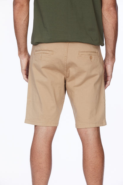 Men's Chino Twill Stretch Shorts #Khaki