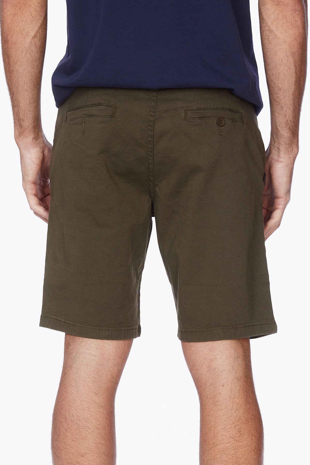 Men's Chino Twill Stretch Shorts #Olive
