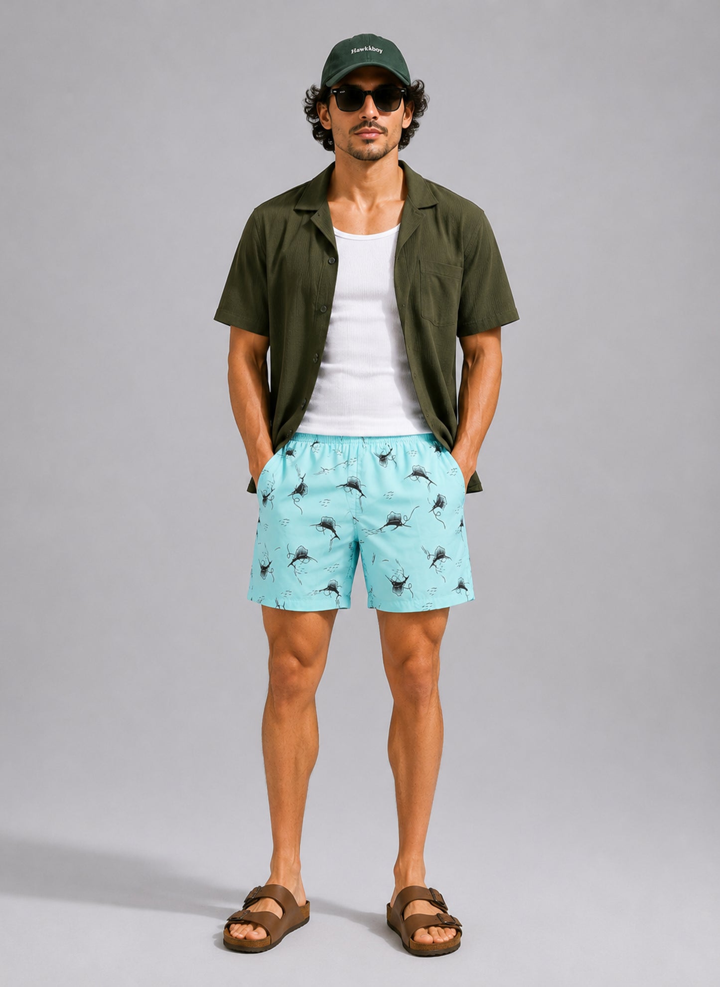 BOARD SHORTS SWIMMING TRUNK SHORTS