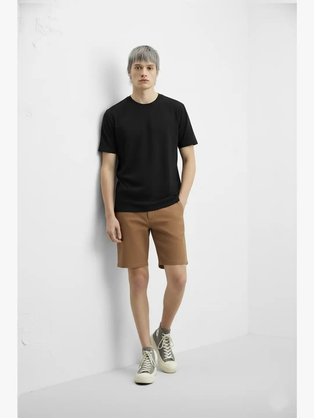 Men's Chino Twill Stretch Shorts #Tobacco