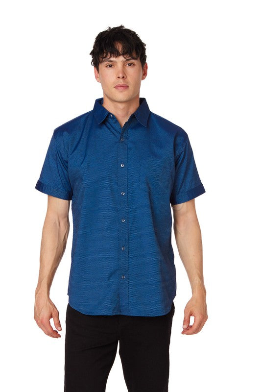Men's Chambray Short Sleeve Shirt