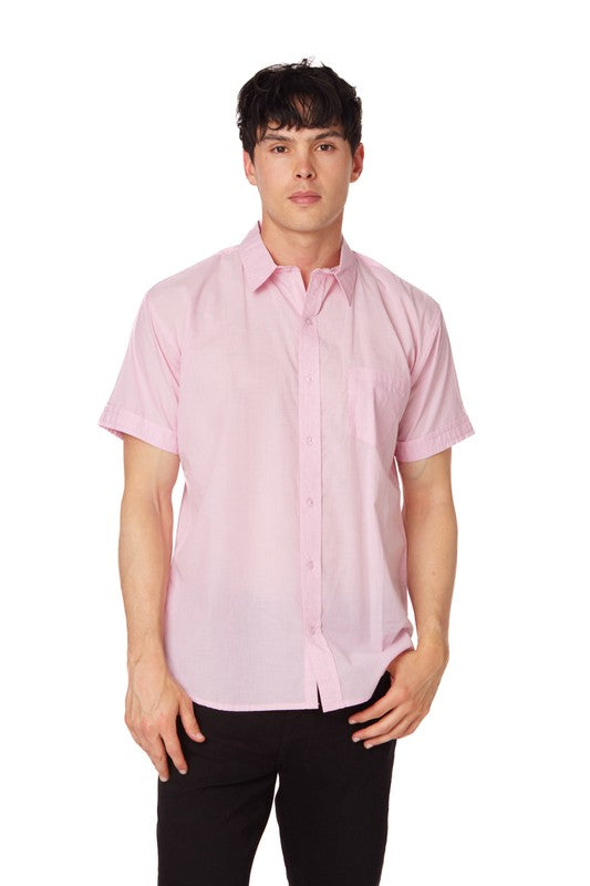 Men's Chambray Short Sleeve Shirt
