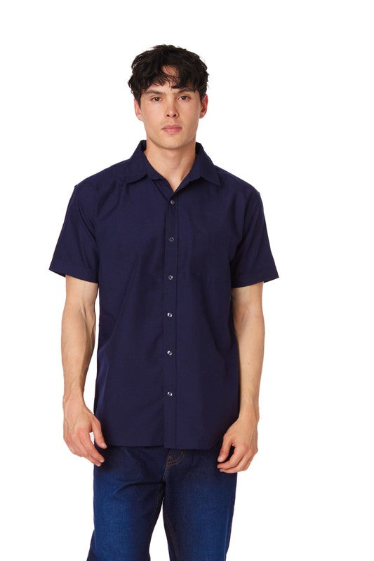 Men's Chambray Short Sleeve Shirt