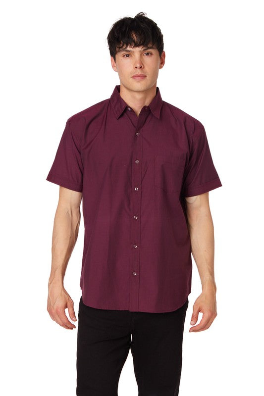 Men's Chambray Short Sleeve Shirt