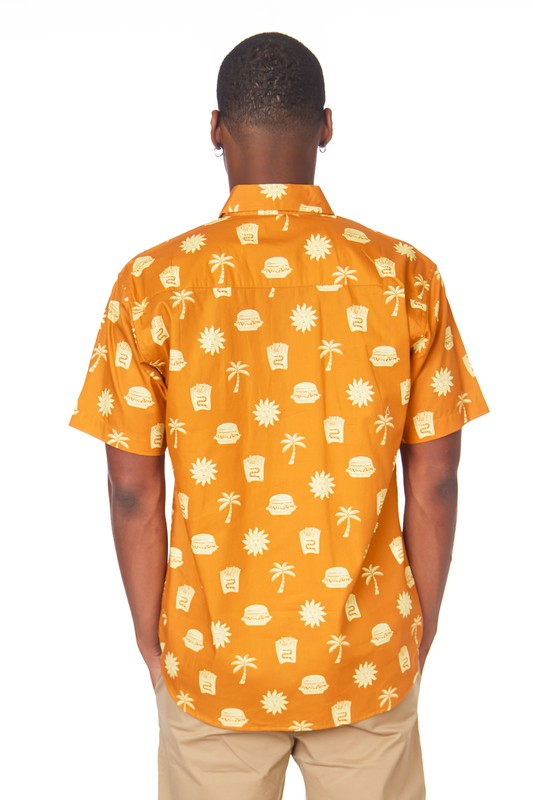 Men's Printed Woven Cotton Shirt #255 BURGER