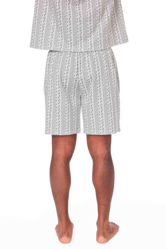 Men's Elastic Textured Shorts
