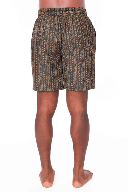 Men's Elastic Textured Shorts