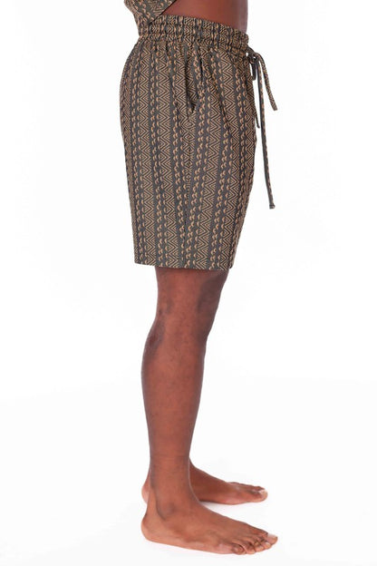 Men's Elastic Textured Shorts