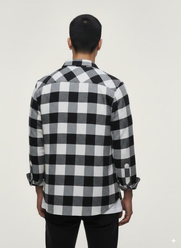 Flannel Long Sleeve Buffalo Plaid Shirt