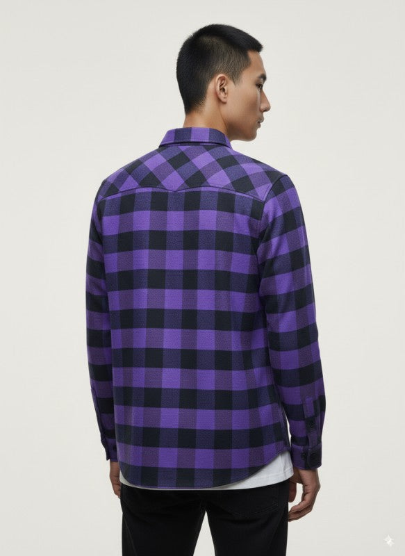 Flannel Long Sleeve Buffalo Plaid Shirt