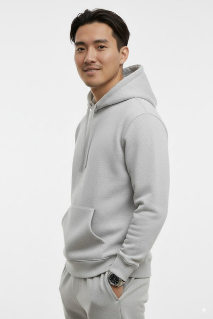 Unisex Fleece Pullover Hoodie #Gray