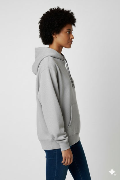 Unisex Fleece Pullover Hoodie #Gray