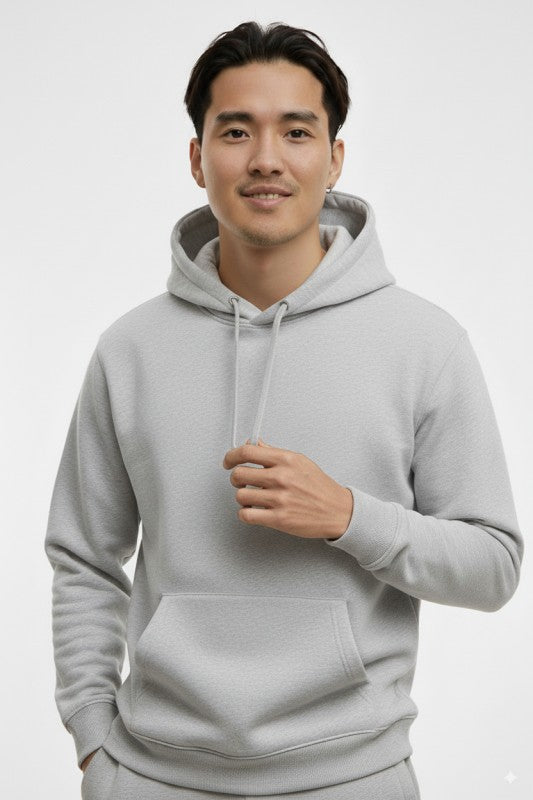 Unisex Fleece Pullover Hoodie #Gray