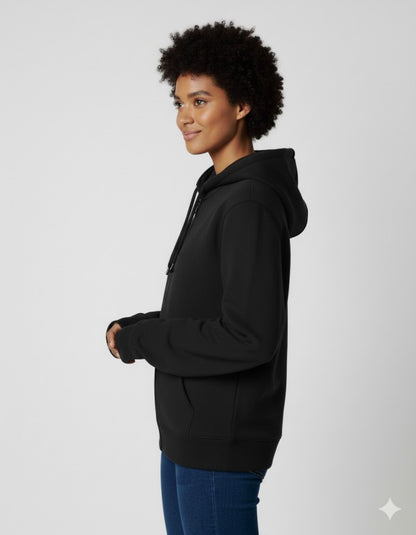 Unisex Fleece Zipper Hoodie #Black