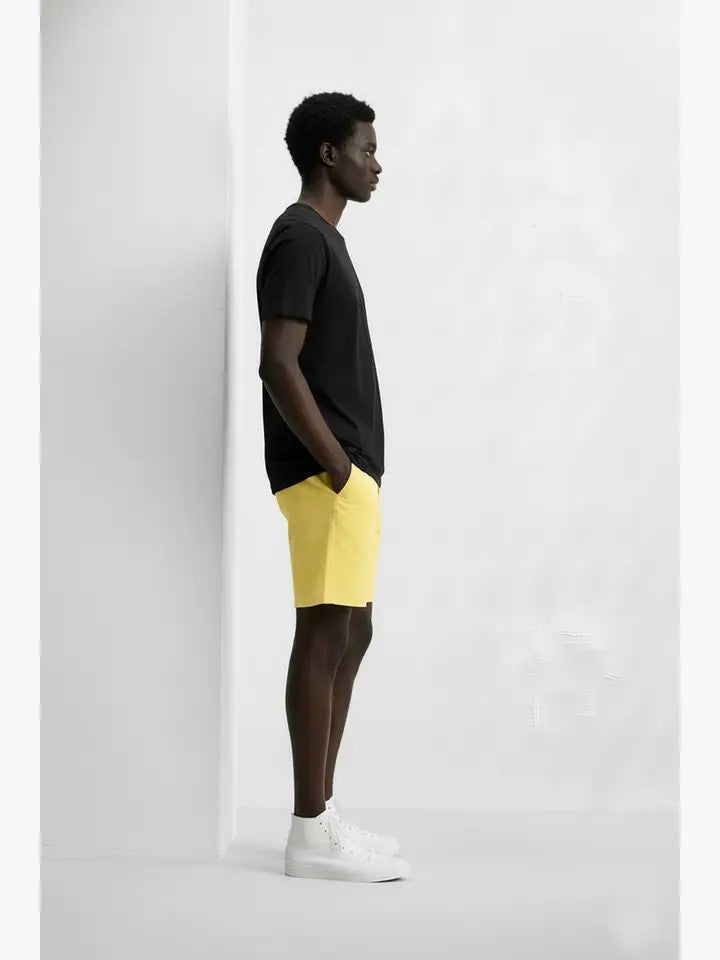 Men's Chino Twill Stretch Shorts #Yellow