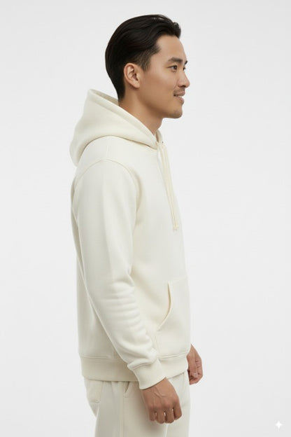 Unisex Fleece Pullover Hoodie #Ivory