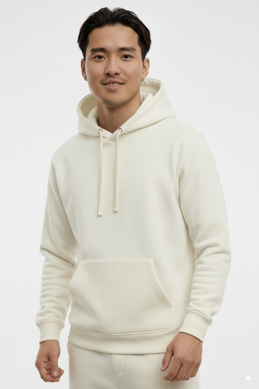 Unisex Fleece Pullover Hoodie #Ivory