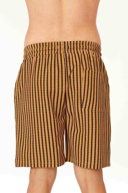 Men's Elastic Textured Shorts