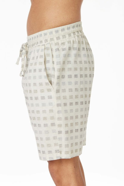 Men's Elastic Textured Shorts